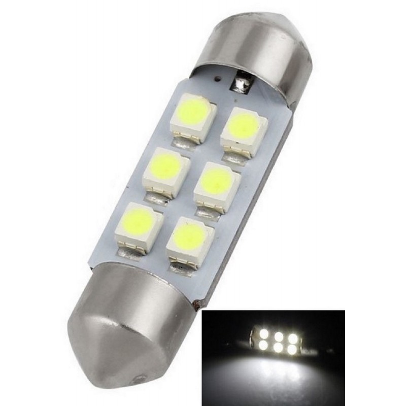 Ampoule C5W LED 39mm / Navette LED 12v / Habitacle blanc