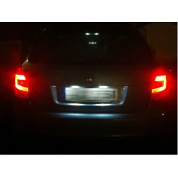 Pack Ampoule LED Plaque d'immatriculation blanc pour Audi A6 C7